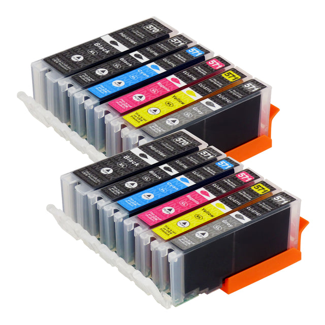 Premium Compatible Canon PGI-570XL/CLI-571XL Ink Cartridge Multipack + Grey