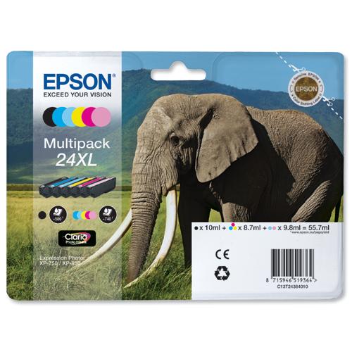 Original Epson T24XL (T2438) Ink Cartridges Multipack