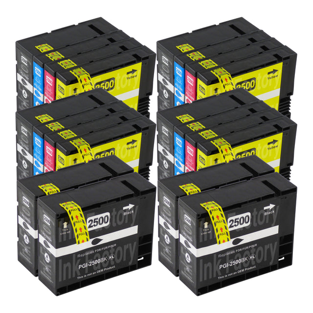 Premium Compatible Canon PGI-2500XL Ink Cartridge (4 Black & 4 Multipack)