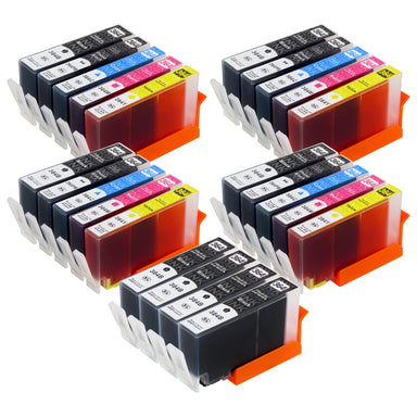 Premium Compatible HP 364XL Inc Photo Blacks - BIG BUNDLE DEAL (4 Black, 4 Multipacks & 4 Photo Blacks) - Pack of 24 Cartridges