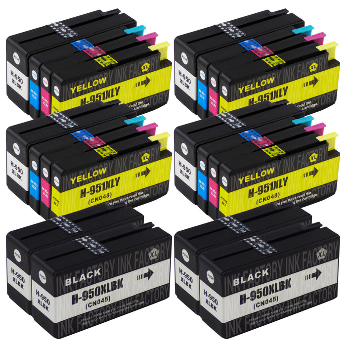 Premium Compatible HP 950XL/951XL - BIG BUNDLE DEAL - (4 Blacks & 4 Multipacks) - Pack of 20 Cartridges