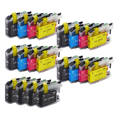 Premium Compatible Brother LC123XL - BIG BUNDLE DEAL - (4 Multipacks & 4 Black) - Pack of 20 Cartridges